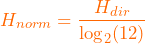 \[H_{norm} = \frac{H_{dir}}{\log_2(12)}\]